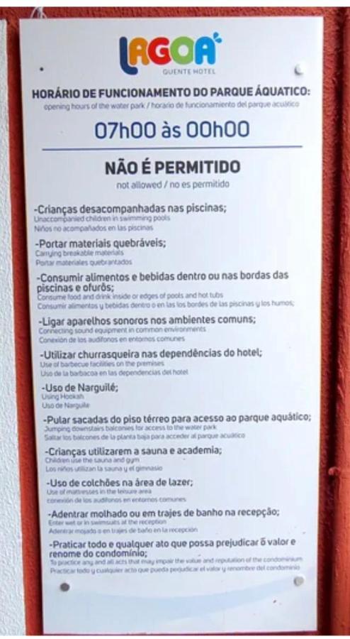 Lagoa Quente Hotel, Caldas Novas Go, Flat 357 Exterior photo